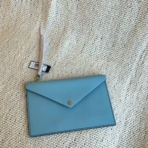 🆕Marc Jacobs Large Envelope Clutch/Wristlet in Faded Blue